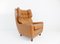 Cognac-Colored Leather Lounge Chair from Carl Straub, 1960s 12