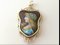 Antique 18K Yellow Gold Pendant with Limoges Enamel 8