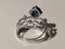 1.6 Carat Round Sapphire, White Gold and Diamond Ring, Image 3