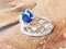 1.6 Carat Round Sapphire, White Gold and Diamond Ring 9