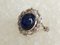 18 Carat White Gold, Sapphire Cabochon, and Diamond Ring, Image 13