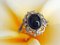 18 Carat White Gold, Sapphire Cabochon, and Diamond Ring 21