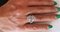 18 Carat White Gold Ring with Diamonds 9