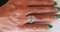 18 Carat White Gold Ring with Diamonds, Image 9