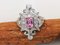 18 Carat White Gold Ring with Pink Sapphire 2