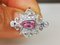 18 Carat White Gold Ring with Pink Sapphire 3