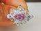 18 Carat White Gold Ring with Pink Sapphire, Image 3