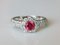 White Gold 18 Carat with Pink Spinel and Diamonds, Image 11