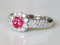 White Gold 18 Carat with Pink Spinel and Diamonds, Image 4