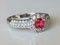 White Gold 18 Carat with Pink Spinel and Diamonds 14