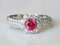 White Gold 18 Carat with Pink Spinel and Diamonds 1