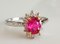 18 Carat Gold Ring with Ruby and Diamonds 1