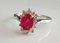 18 Carat Gold Ring with Ruby and Diamonds 21