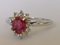 18 Carat Gold Ring with Ruby and Diamonds 17