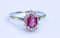 18 Carat Gold Ring with Ruby and Diamonds 7