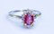 18 Carat Gold Ring with Ruby and Diamonds 4