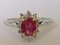 18 Carat Gold Ring with Ruby and Diamonds 26
