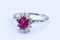 18 Carat Gold Ring with Ruby and Diamonds 10