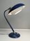 Lampe de Bureau Bleue Mid-Century, 1950s 2