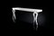 High Wood and Steel Silhouette Console Table With 2 Legs by VGnewtrend 2