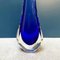 Italian Mid-Century Blue Murano Glass Vase by Sergio Poli, 1960s 3