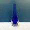 Italian Mid-Century Blue Murano Glass Vase by Sergio Poli, 1960s 1