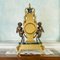 Vintage Bronze & Green Marble Triptych Clock & Candelabra, 1900s, Set of 3, Image 7