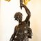 Theophorus to 5 Lights in Octagonal Glass Lamp Statue, Bronze, 1800s 5