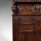 Antique English Jacobean Revival Oak Cabinet, 1890s 11