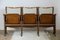 Art Deco 3-Seater Folding Cinema Bench from Fa. Fibrocit Brussels, Belgium, 1930s 1