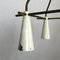 Lampadario Mid-Century in ottone laccato, Italia, anni '50, Immagine 15