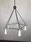 Mid-Century Italian Brass & Lacquer Chandelier, 1950s, Image 12