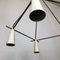 Lampadario Mid-Century in ottone laccato, Italia, anni '50, Immagine 9