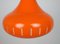 Danish Orange Metal Ceiling Lamp, 1960s 11