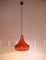 Danish Orange Metal Ceiling Lamp, 1960s 6