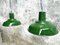 Industrial Reseda Green Enamel Ceiling Lamp, 1960s, Image 7