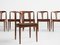 Dänische Mid-Century Juliane Stühle aus Teak von Johannes Andersen für Uldum, 6er Set 3