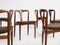 Mid-Century Danish Juliane Chairs in Teak by Johannes Andersen for Uldum, Set of 6 2