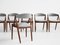 Mid-Century Dining Chairs in Teak and Hallingdal Fabric by Kai Kristiansen, 1960s, Set of 6, Image 4