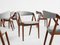 Mid-Century Dining Chairs in Teak and Hallingdal Fabric by Kai Kristiansen, 1960s, Set of 6, Image 2