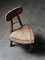 Architectural Tripod Rush Chair with Triangular Seat, Image 3