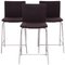 Nex Dark Grey Stools by Mario Mazzer for Poliform, Set of 3 1