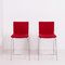 Nex Red Stools by Mario Mazzer for Poliform, Set of 2 2