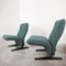 Dutch Concorde Lounge Chairs by Pierre Paulin for Artifort with New Kvadrat Upholstery, 1970s, Set of 2 7