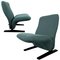 Dutch Concorde Lounge Chairs by Pierre Paulin for Artifort with New Kvadrat Upholstery, 1970s, Set of 2 1