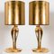 Corbra Table Lamps in Ceramic by Tommaso Barbi, 1960s, Set of 2 3