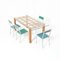 Table 25 by Enzo Schoenaers for Recup G 2