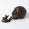 Sculpture Skull en Bronze 12