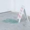 Insegna da terra Caution in marmo di Hans Weyers, 2015, Immagine 4