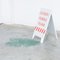 Insegna da terra Caution in marmo di Hans Weyers, 2015, Immagine 5